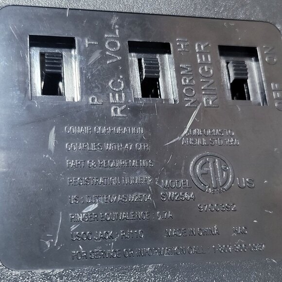 Metropolis Retro Push Button Rotary Desktop Telephone Conair - Picture 9 of 12